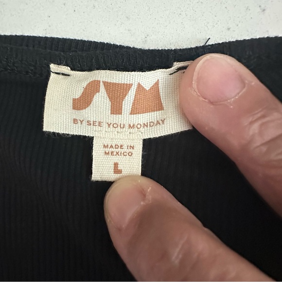 Black Halter Midi Dress L By See You Monday Rayon & Spandex - Picture 3 of 6